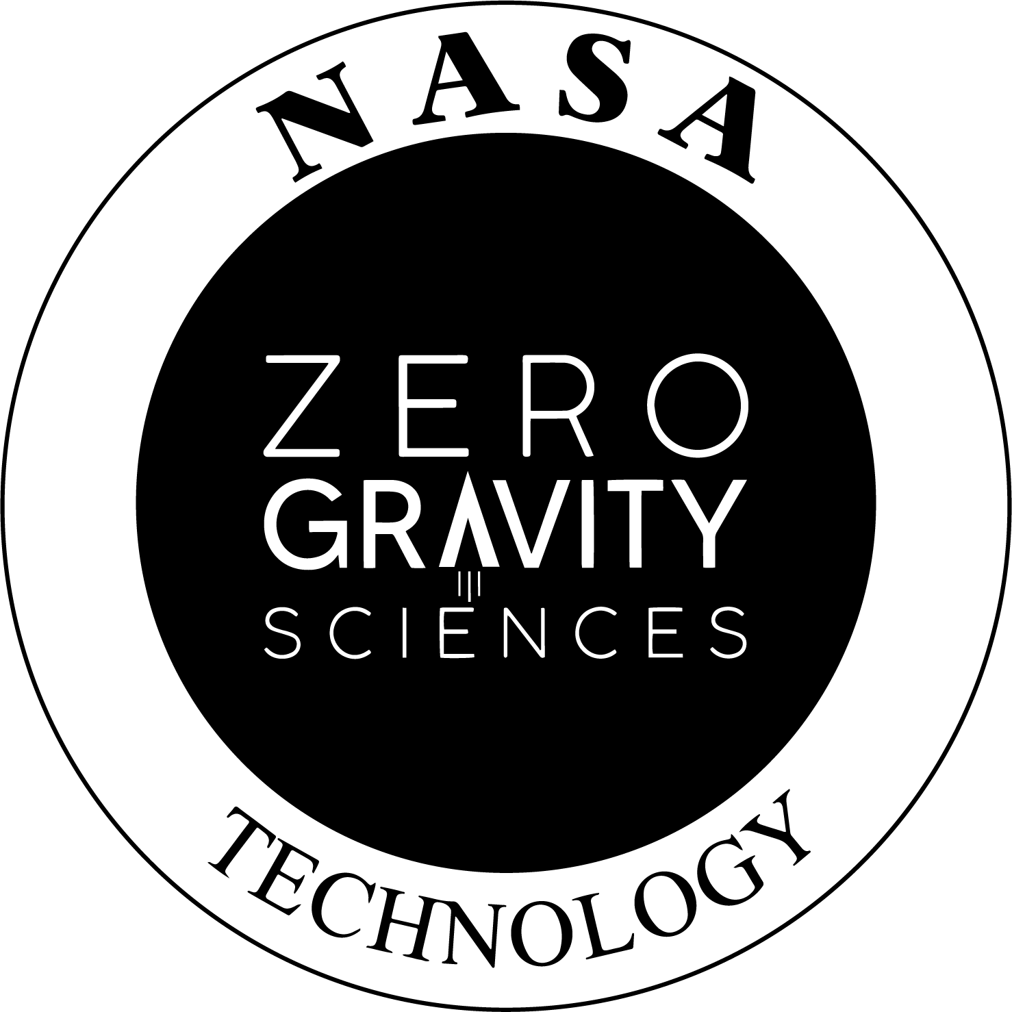 NASA Zero Gravity logo NASA Technology BW.png